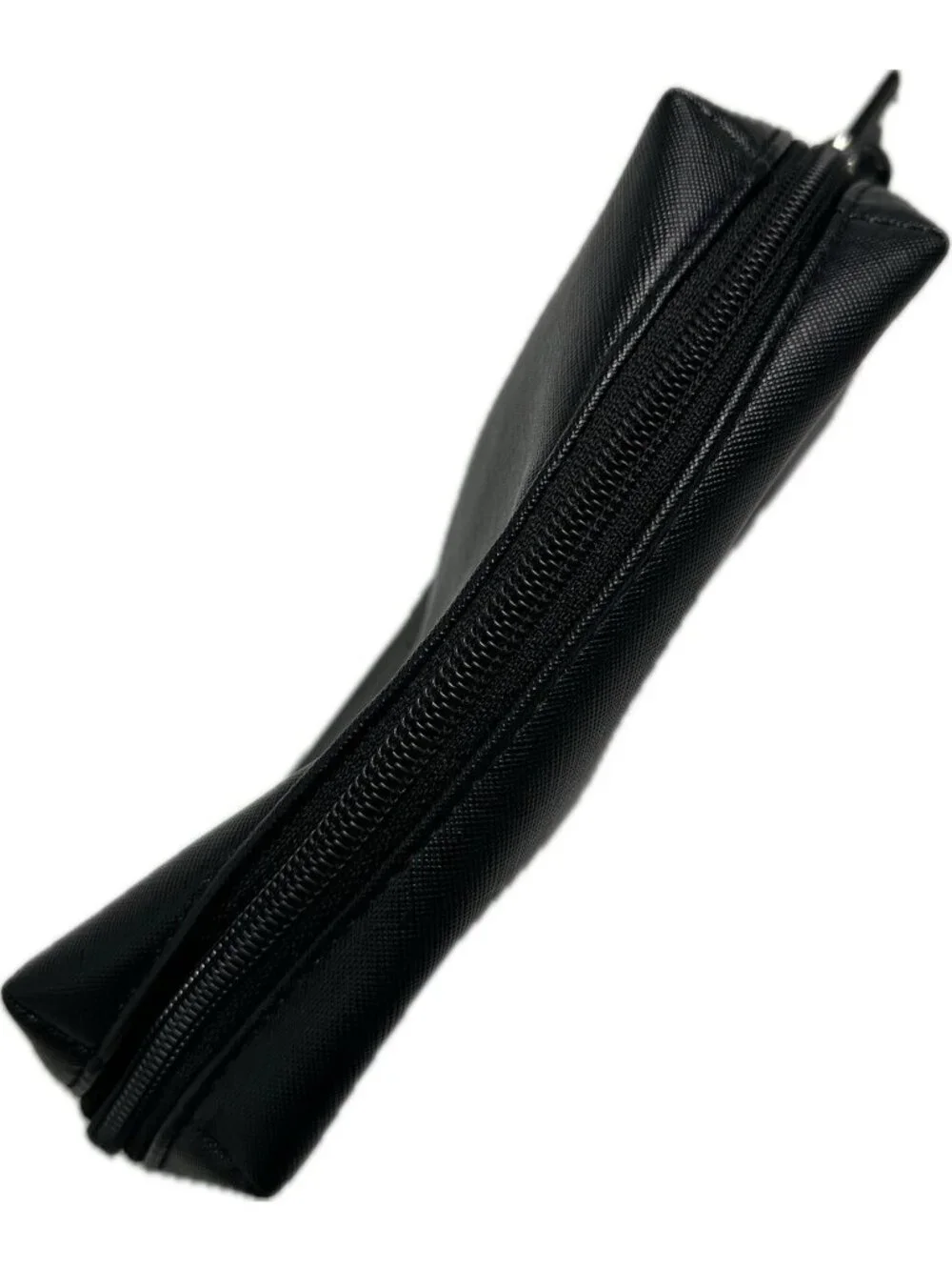 Salvatore Ferragamo Black Nylon Zippered Cosmetic Bag